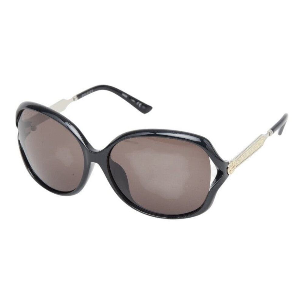 Gucci Interlocking G Butterfly Sunglasses Asian Fit Black